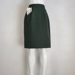 NEW Vintage 90's DSCP Green Wool Pencil Skirt